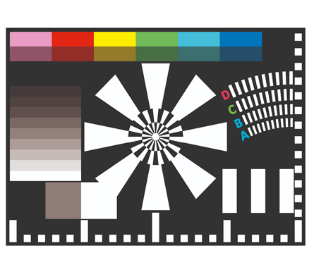 EN 50132-7 Test chart card